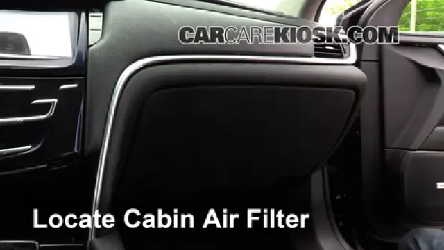 2013 Cadillac XTS 3.6L V6 Filtre à air (intérieur) Changement